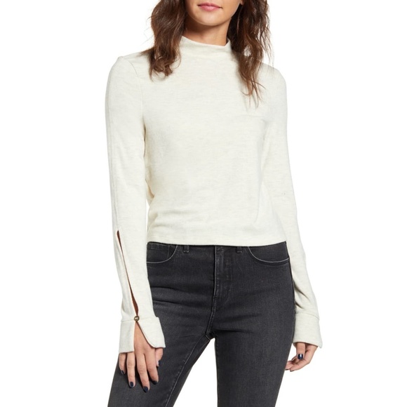 Project Social T Tops - PST Long Sleeve Mock Neck Tee